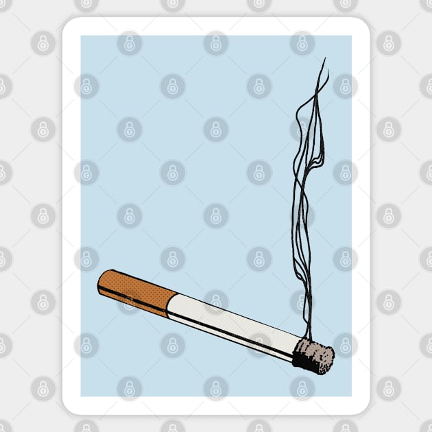 Minimal Cigarette Design Sticker by CultOfRomance